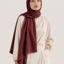 Bambu Şal Bordo